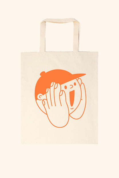 Vote Pocket Tote - Cream