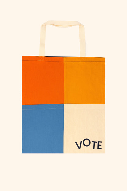 Vote Pocket Tote - Colour Block