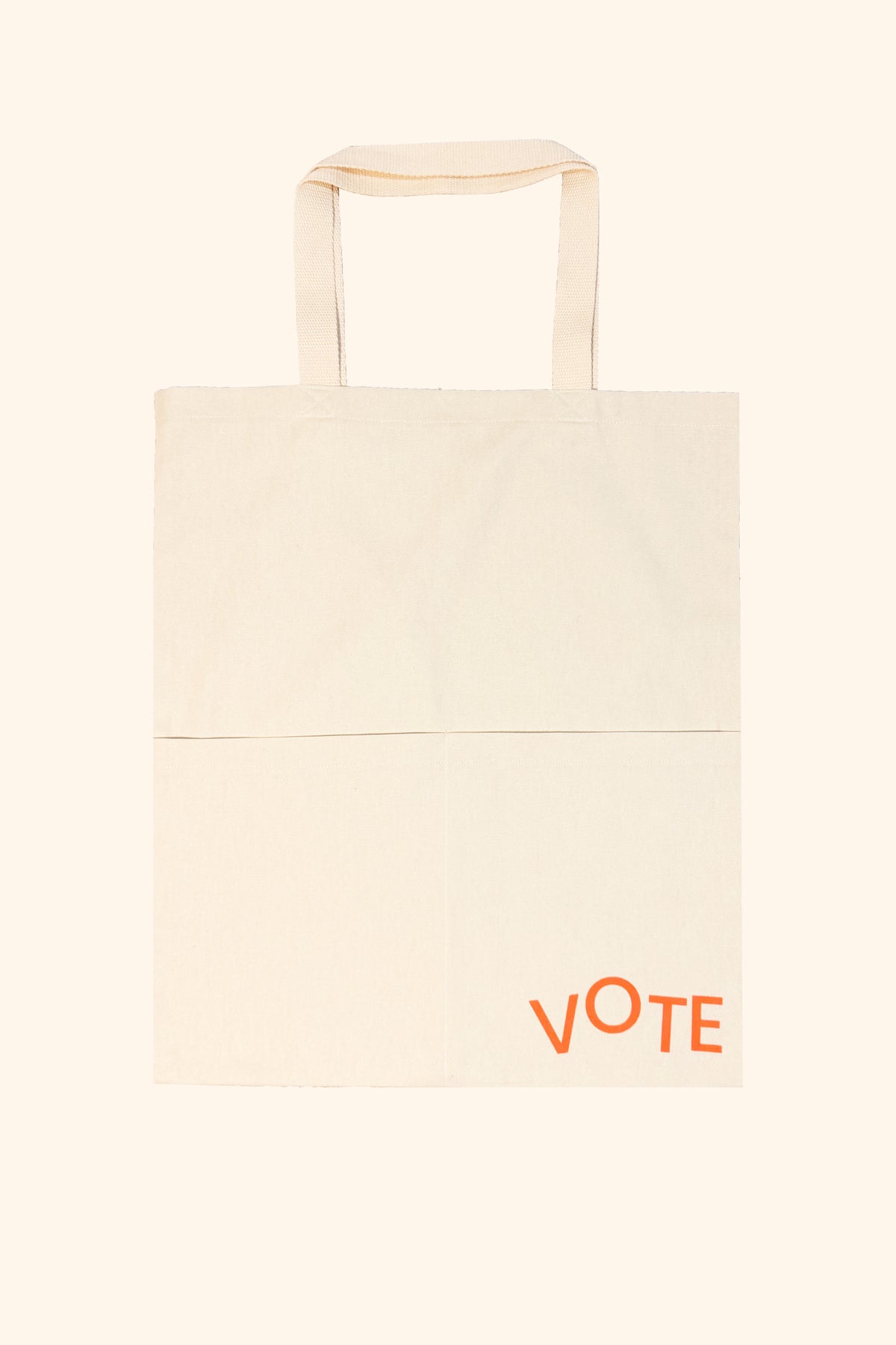 Vote Pocket Tote - Cream
