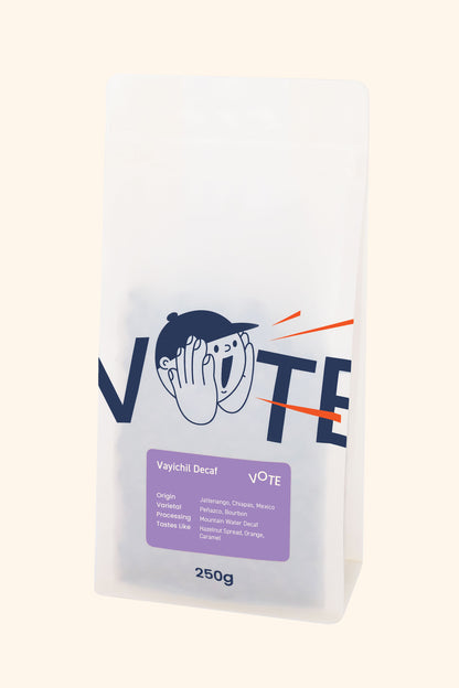 Vayichil Decaf - Mexico - Washed, Mountain Water Decaf Processed